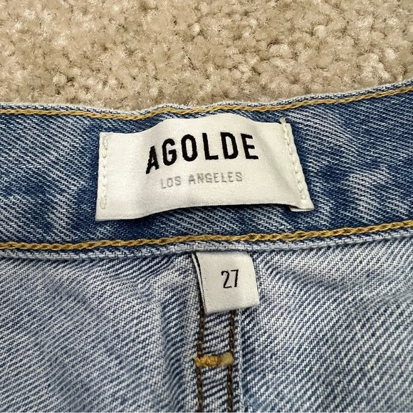 Agolde Los Angeles Parker Vintage Cut Off Jeans Shorts Sz 27 High Rise Button, - Picture 4 of 16